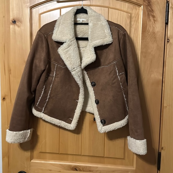 Faux-Suede Coat - Picture 1 of 11